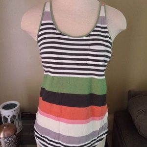 striped long tank